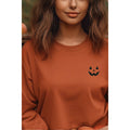 Pumpkin Face Embroidery Vintage Graphic - Adult & Kids T-Shirts, Sweatshirts & Hoodies apparel design preview 1
