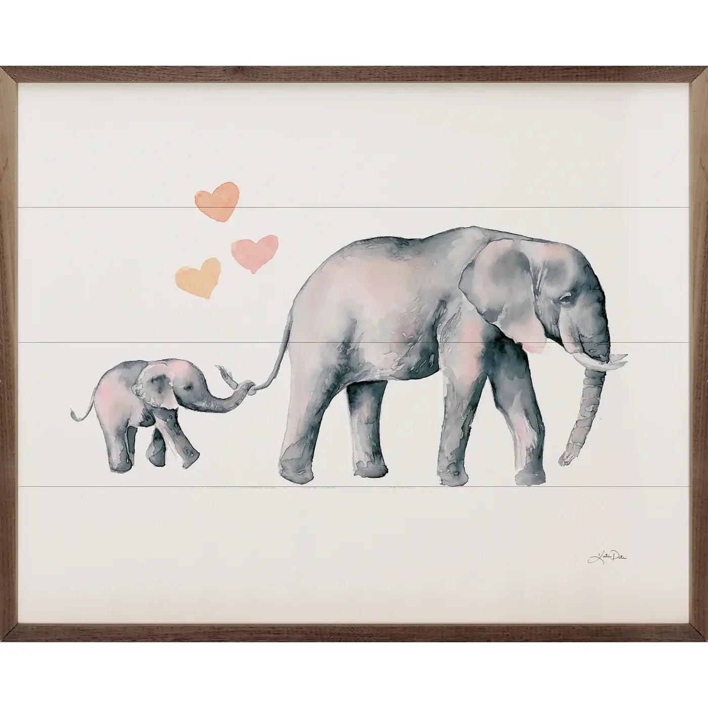 Elephant Love By Katrina Pete - Adult & Kids T-Shirts, Sweatshirts & Hoodies apparel design preview 1