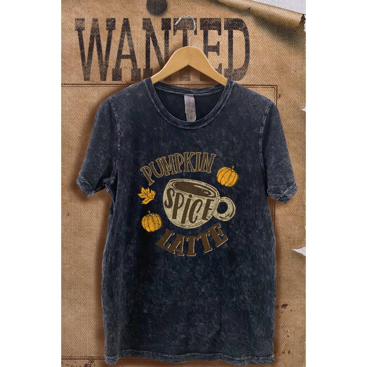 Pumkin Latte Vintage Mineral Wash Graphic - Adult & Kids T-Shirts, Sweatshirts & Hoodies apparel design preview 1