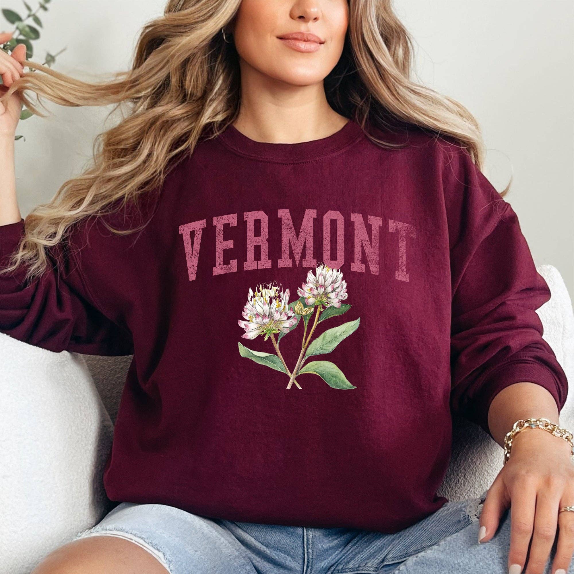 Vermont State Flower - Adult & Kids T-Shirts, Sweatshirts & Hoodies apparel design preview 1
