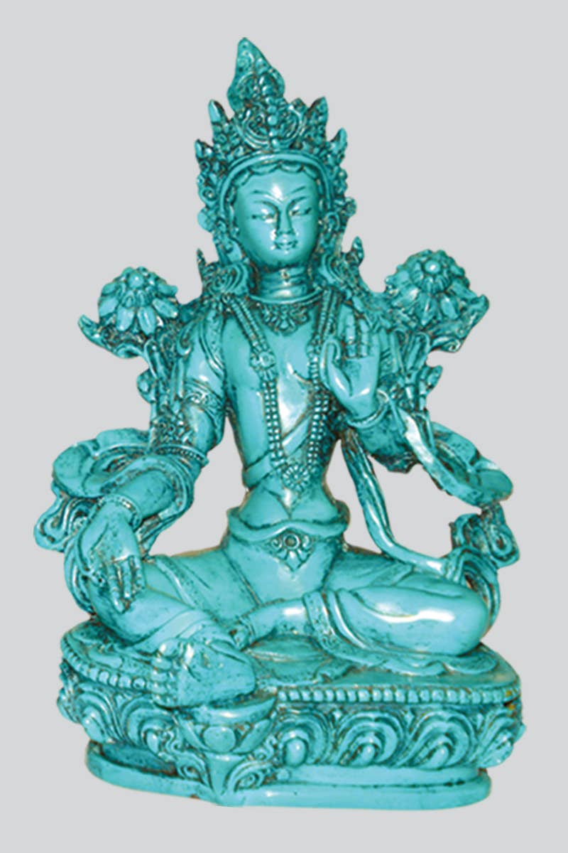Green Tara Resin Statue (CL-92) - Adult & Kids T-Shirts, Sweatshirts & Hoodies apparel design preview 1
