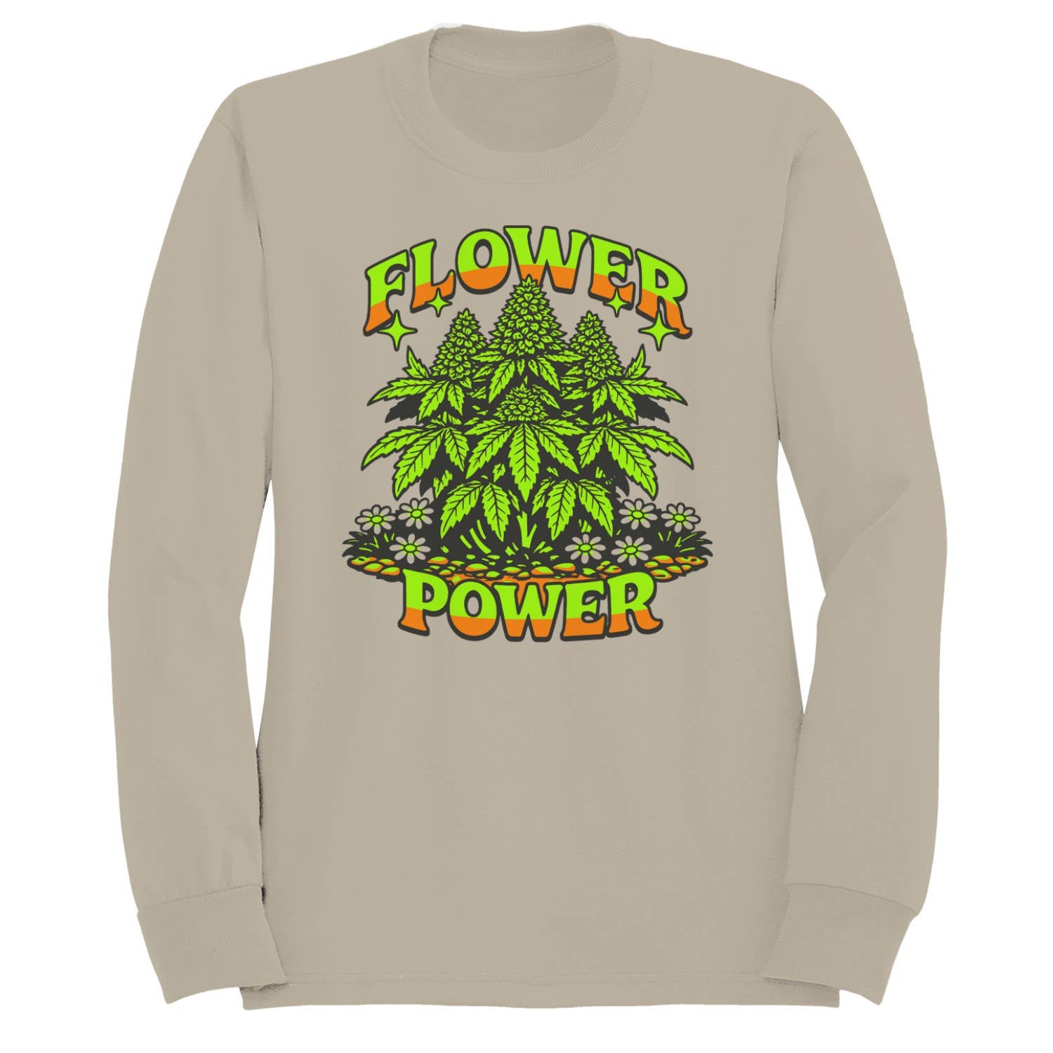 Flower Power Retro Men's - Adult & Kids T-Shirts, Sweatshirts & Hoodies apparel design preview 1