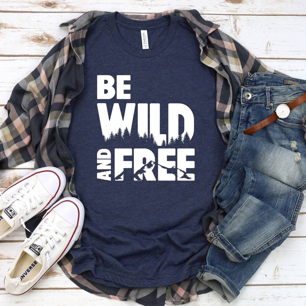 Be Wild and Free - Adult & Kids T-Shirts, Sweatshirts & Hoodies apparel design preview 1