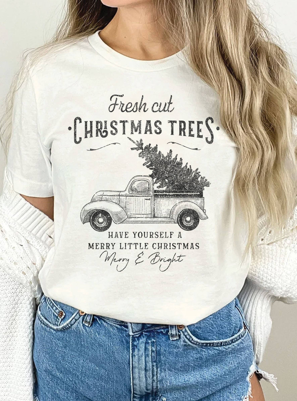 Fresh Cut Christmas Tree - Adult & Kids T-Shirts, Sweatshirts & Hoodies apparel design preview 1