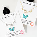 Three Butterflies Pendant Gold Dipped Necklace - Adult & Kids T-Shirts, Sweatshirts & Hoodies apparel design preview 1