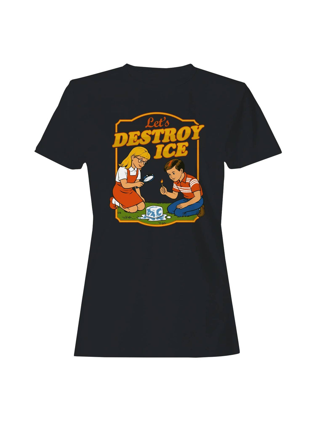 Ice Retro Science Fun Women's Black - Adult & Kids T-Shirts, Sweatshirts & Hoodies apparel design preview 1