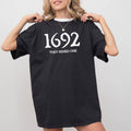 1692, They Missed One, Skeleton, Ghost, Halloween - Adult & Kids T-Shirts, Sweatshirts & Hoodies apparel design preview 1