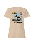 Majestic Wild Alaska Moose Scene Women's - Adult & Kids T-Shirts, Sweatshirts & Hoodies apparel design preview 1