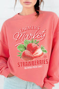 Farmers Market Strawberry Graphic Brushed - Adult & Kids T-Shirts, Sweatshirts & Hoodies apparel design preview 1