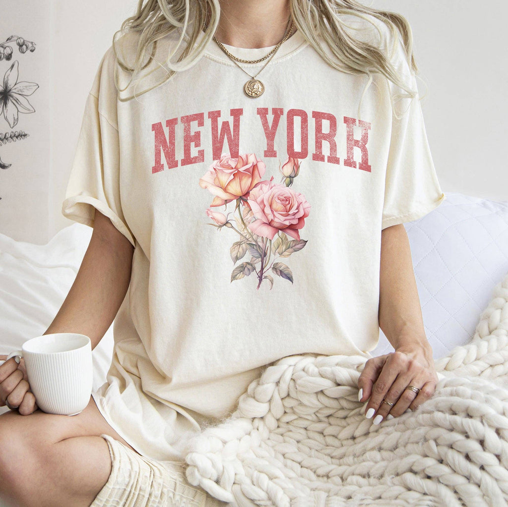 New York State Flower - Adult & Kids T-Shirts, Sweatshirts & Hoodies apparel design preview 1