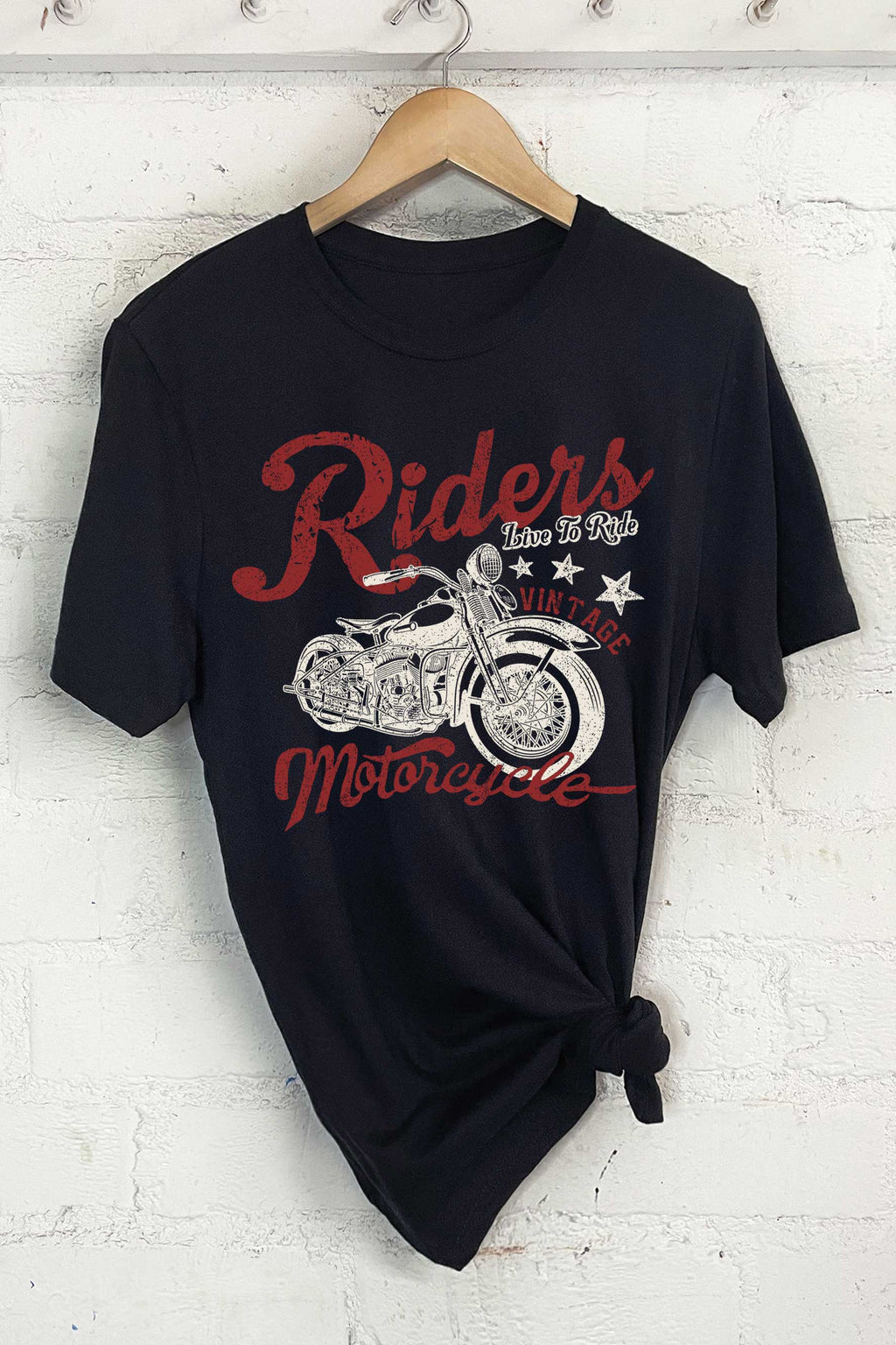 Riders Live To Ride Motorcycle Graphic - Adult & Kids T-Shirts, Sweatshirts & Hoodies apparel design preview 1