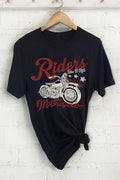 Riders Live To Ride Motorcycle Graphic - Adult & Kids T-Shirts, Sweatshirts & Hoodies apparel design preview 1