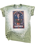 The Plant Lady Skeleton Tarot Card Bleached - Adult & Kids T-Shirts, Sweatshirts & Hoodies apparel design preview 1