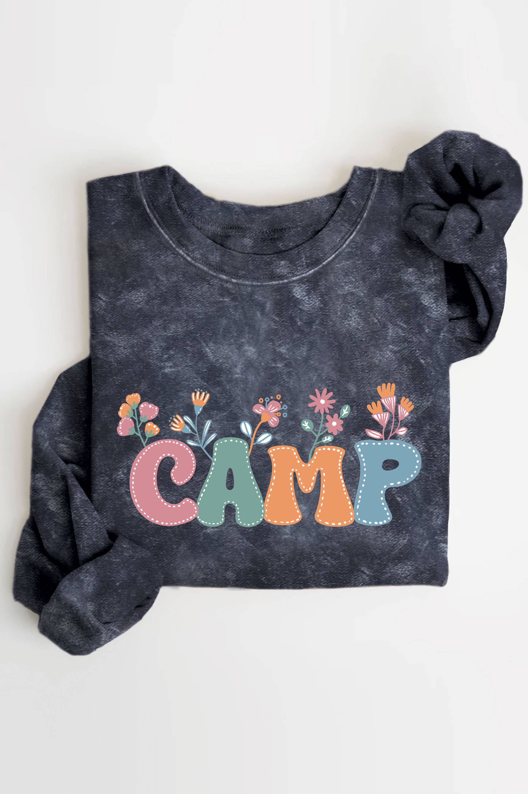 Camp Flower Mineral Graphic Brushed - Adult & Kids T-Shirts, Sweatshirts & Hoodies apparel design preview 1