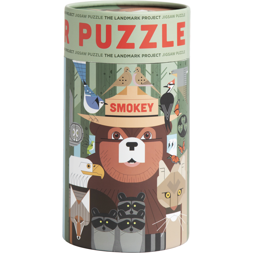 Smokey Bear Jigsaw Puzzle - Adult & Kids T-Shirts, Sweatshirts & Hoodies apparel design preview 1