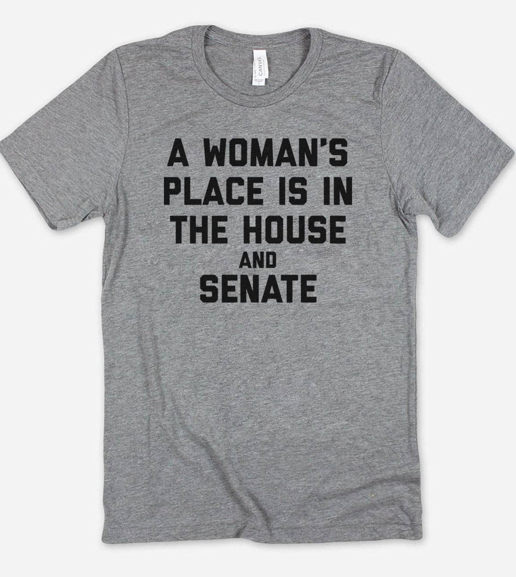 A Woman's Place Feminism Equal Rights Girl Power - Adult & Kids T-Shirts, Sweatshirts & Hoodies apparel design preview 1