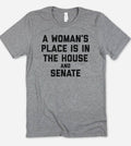 A Woman's Place Feminism Equal Rights Girl Power - Adult & Kids T-Shirts, Sweatshirts & Hoodies apparel design preview 1