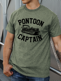 Pontoon Captain Lake Day River Beach - Adult & Kids T-Shirts, Sweatshirts & Hoodies apparel design preview 1