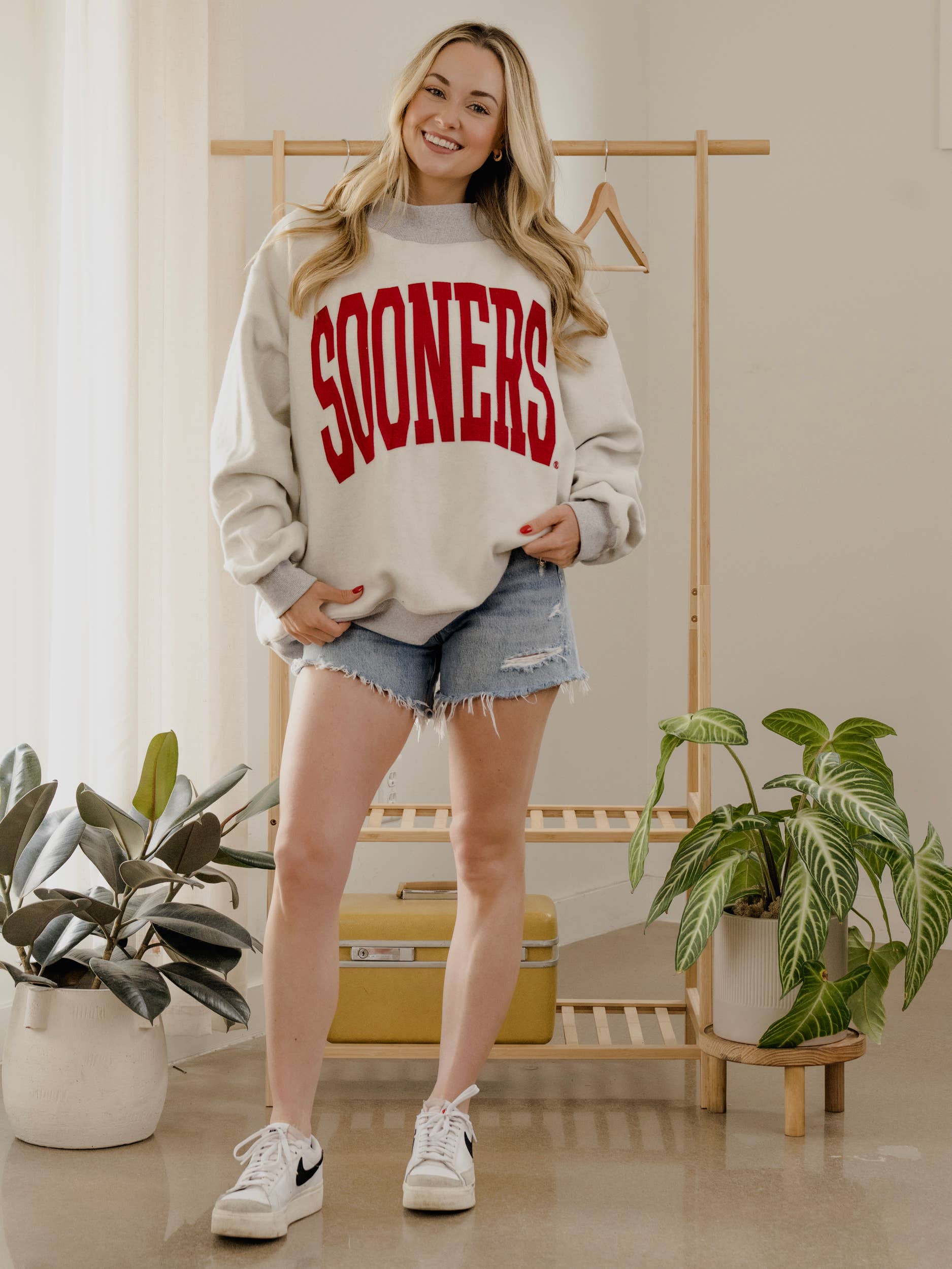 Ou Sooners Tall Boy Gray Reversible Mock Neck - Adult & Kids T-Shirts, Sweatshirts & Hoodies apparel design preview 1