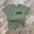 Cat Mama On Heather Military Green - Adult & Kids T-Shirts, Sweatshirts & Hoodies apparel design preview 1