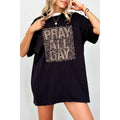 Pray All Day Vintage Graphic Oversized - Adult & Kids T-Shirts, Sweatshirts & Hoodies apparel design preview 1