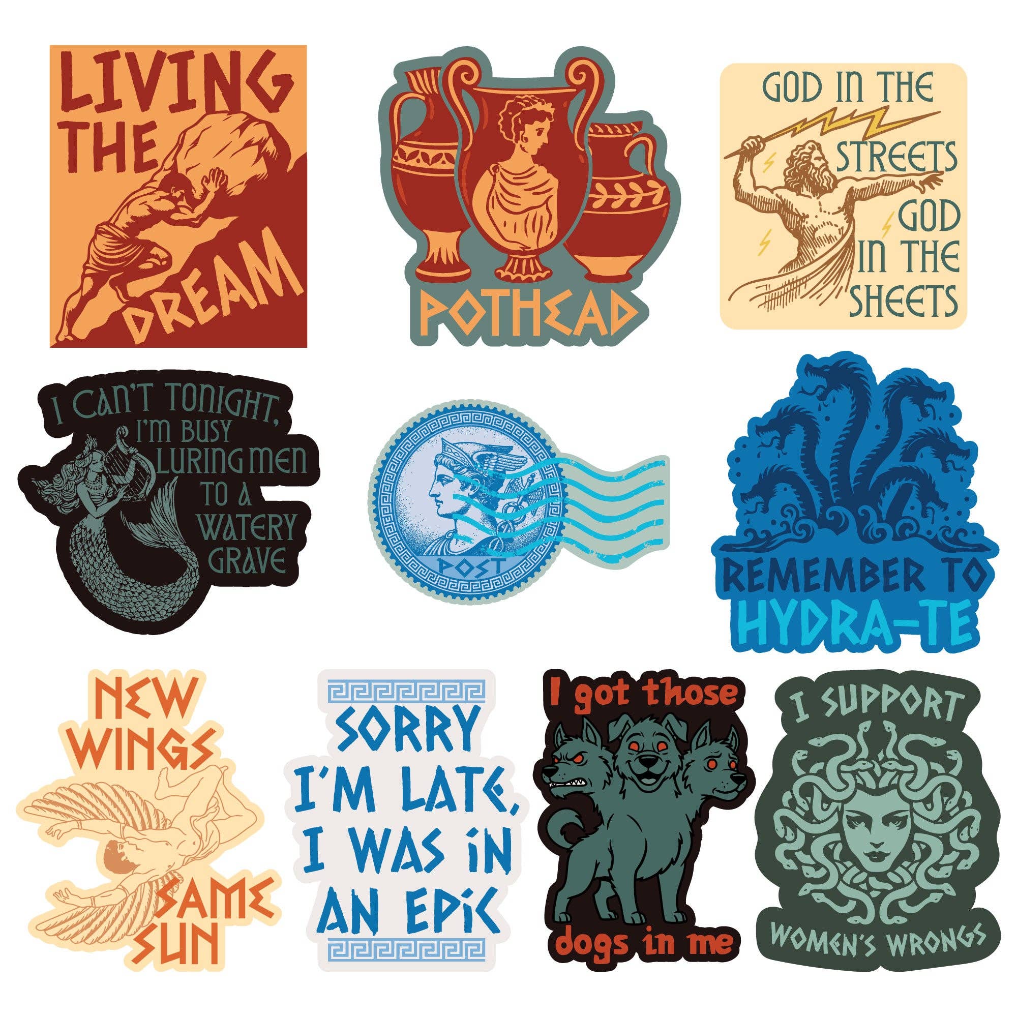 Mythologystickers - Adult & Kids T-Shirts, Sweatshirts & Hoodies apparel design preview 1
