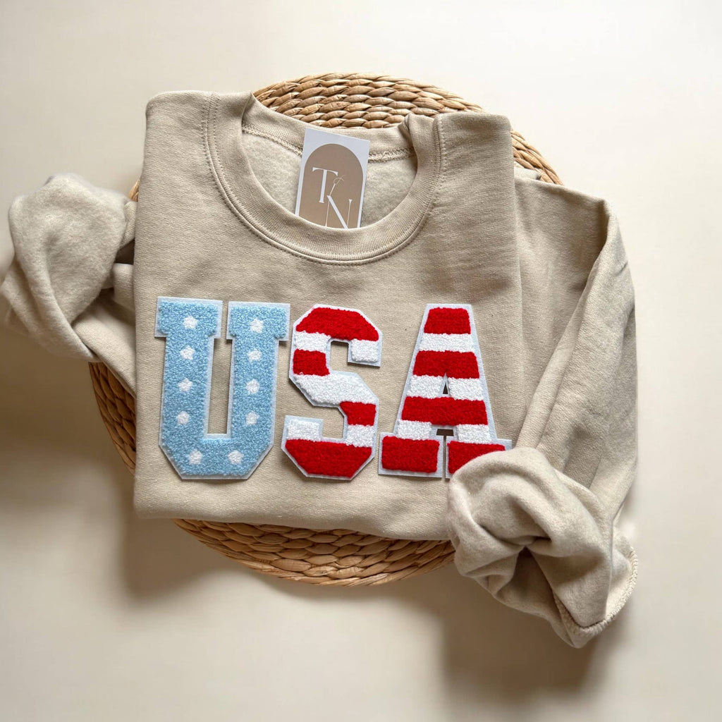 USA 4th of July Sweater - Adult & Kids T-Shirts, Sweatshirts & Hoodies apparel design preview 1