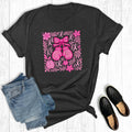 Boho Floral Fight Cancer Boxing Gloves Graphic - Adult & Kids T-Shirts, Sweatshirts & Hoodies apparel design preview 1