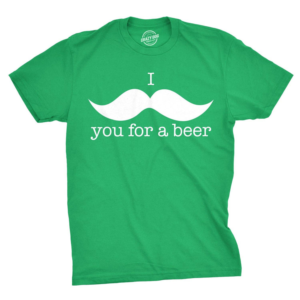 I Mustache You For A Beer Men's - Adult & Kids T-Shirts, Sweatshirts & Hoodies apparel design preview 1