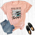 Boho Books Are My Therapy Graphic - Adult & Kids T-Shirts, Sweatshirts & Hoodies apparel design preview 1