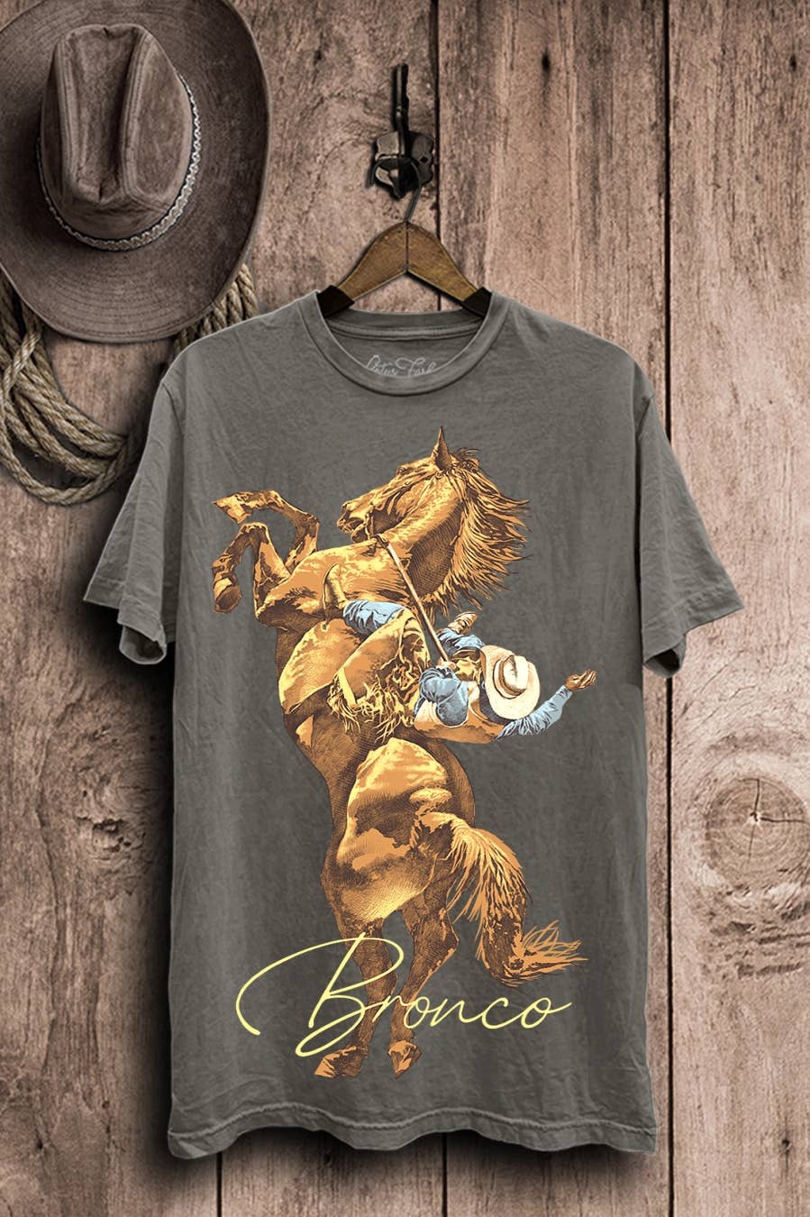 Bronco Wild West Cowboys Graphic Top - Adult & Kids T-Shirts, Sweatshirts & Hoodies apparel design preview 1