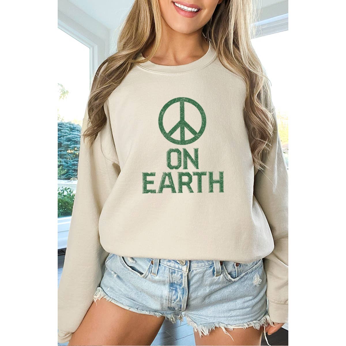 Peace On Earth Vintage Graphic - Adult & Kids T-Shirts, Sweatshirts & Hoodies apparel design preview 1