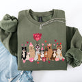 Valentine's Dogs, Balloons, Animal Lover, Hearts - Adult & Kids T-Shirts, Sweatshirts & Hoodies apparel design preview 1