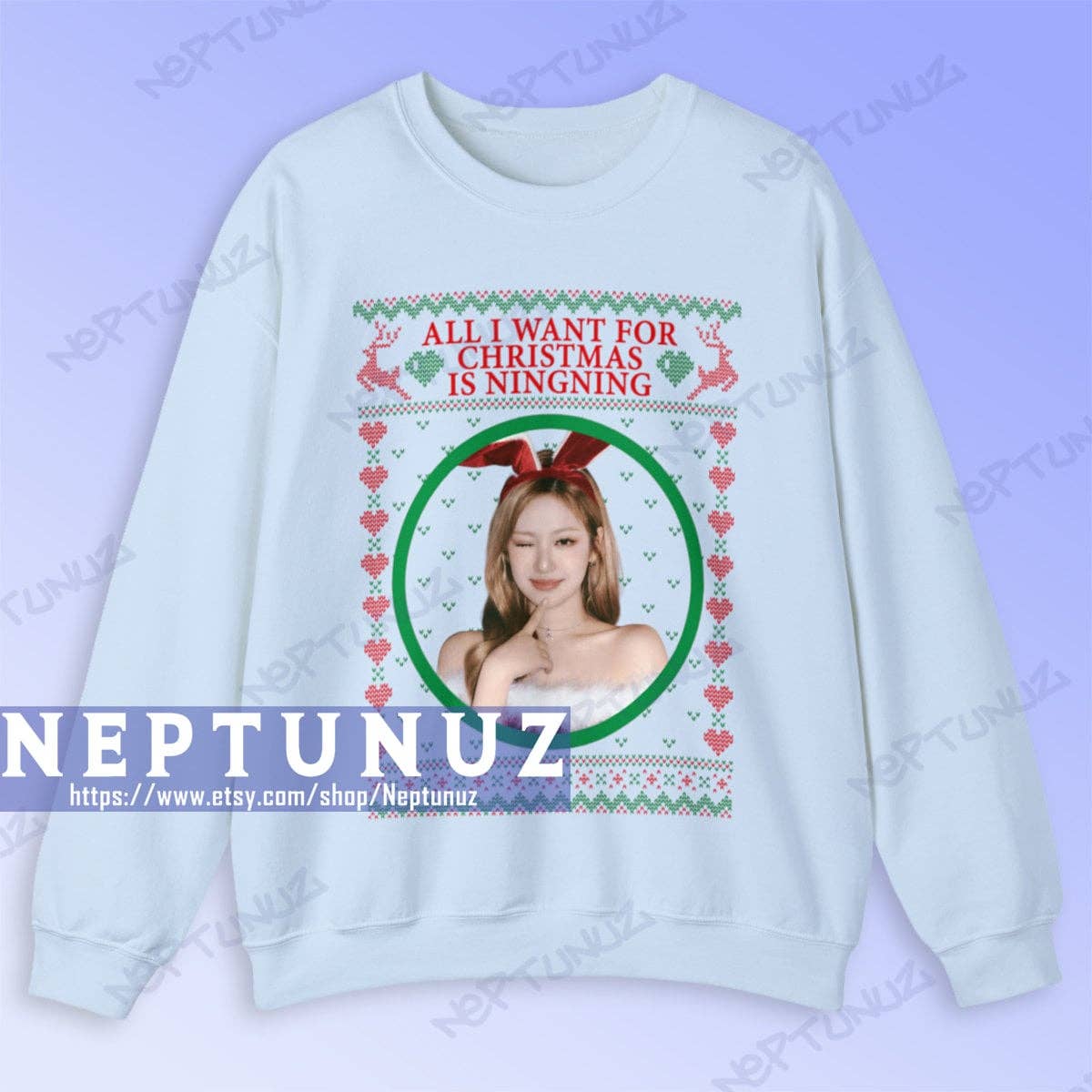 Ningning's Kpop Ugly Christmas - Adult & Kids T-Shirts, Sweatshirts & Hoodies apparel design preview 1