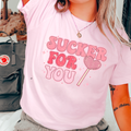 Sucker For You Valentines Day Gildan Graphic - Adult & Kids T-Shirts, Sweatshirts & Hoodies apparel design preview 1