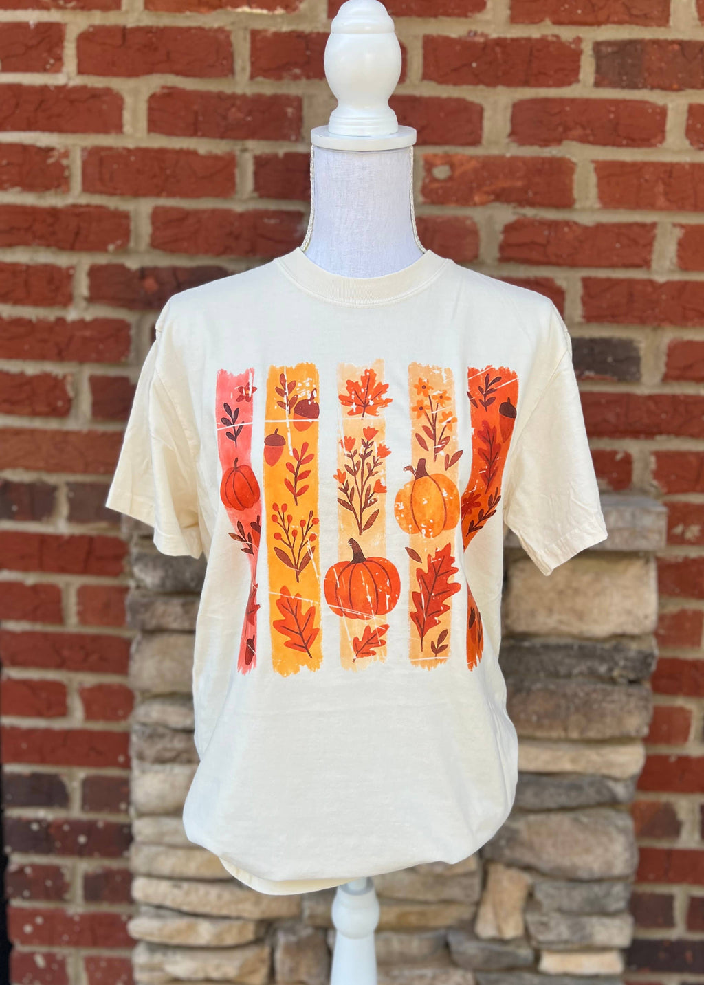 Fall Stripes On Cc Ivory - Adult & Kids T-Shirts, Sweatshirts & Hoodies apparel design preview 1