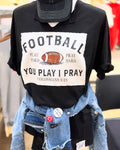 Football Patch V-Neck Gameday Graphic - Adult & Kids T-Shirts, Sweatshirts & Hoodies apparel design preview 1