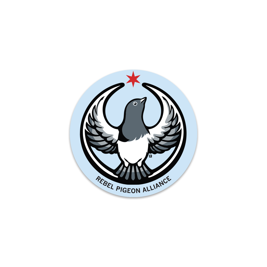Rebel Pigeon Alliance Circle Sticker - Adult & Kids T-Shirts, Sweatshirts & Hoodies apparel design preview 1