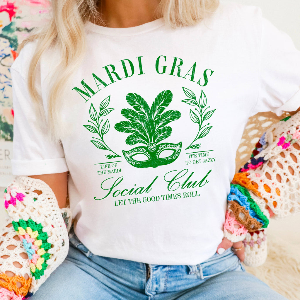 Mardi Gras Social Club Graphic Gildan - Adult & Kids T-Shirts, Sweatshirts & Hoodies apparel design preview 1