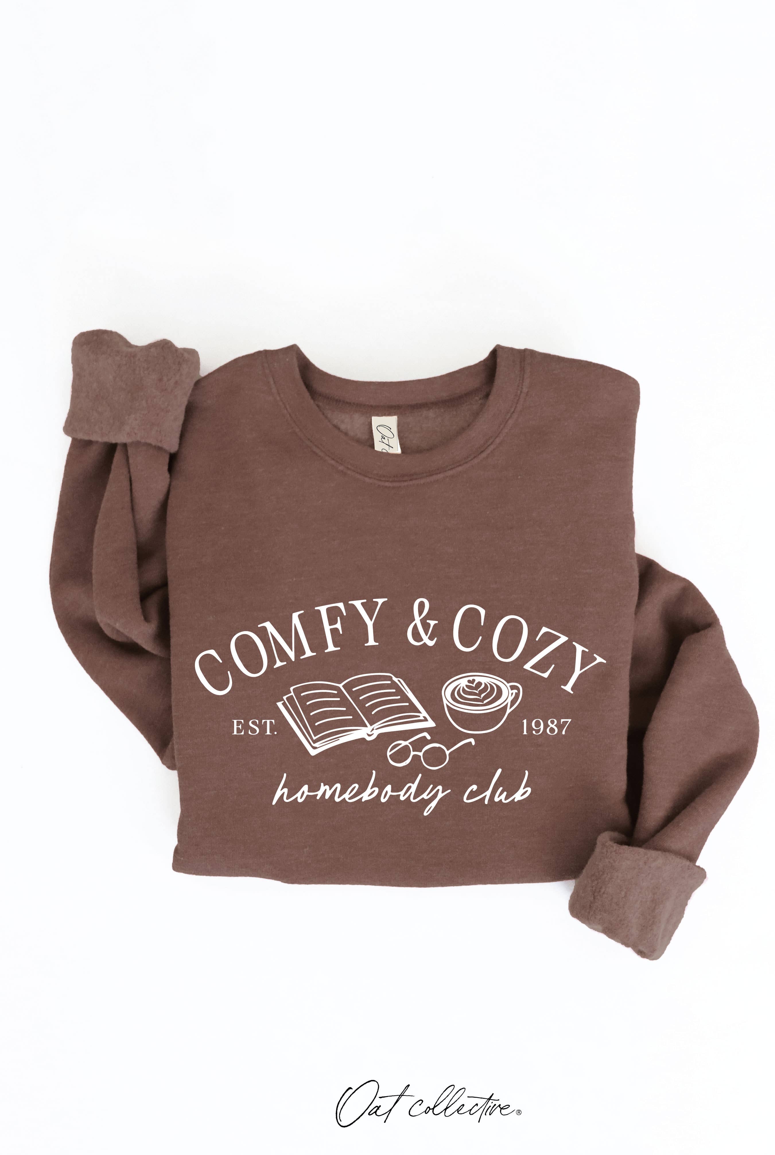 Comfy and Cozy Homebody Club Graphic - Adult & Kids T-Shirts, Sweatshirts & Hoodies apparel design preview 1