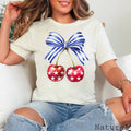 July 4th Graphic Coquette Cherries Bella Canvas - Adult & Kids T-Shirts, Sweatshirts & Hoodies apparel design preview 1