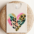 Leopard Heart Graphic - Adult & Kids T-Shirts, Sweatshirts & Hoodies apparel design preview 1