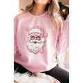 Pink Sequin Santa Christmas Dtf Graphic - Adult & Kids T-Shirts, Sweatshirts & Hoodies apparel design preview 1