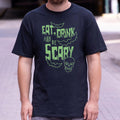 Eat Drink Scary - Adult & Kids T-Shirts, Sweatshirts & Hoodies apparel design preview 1