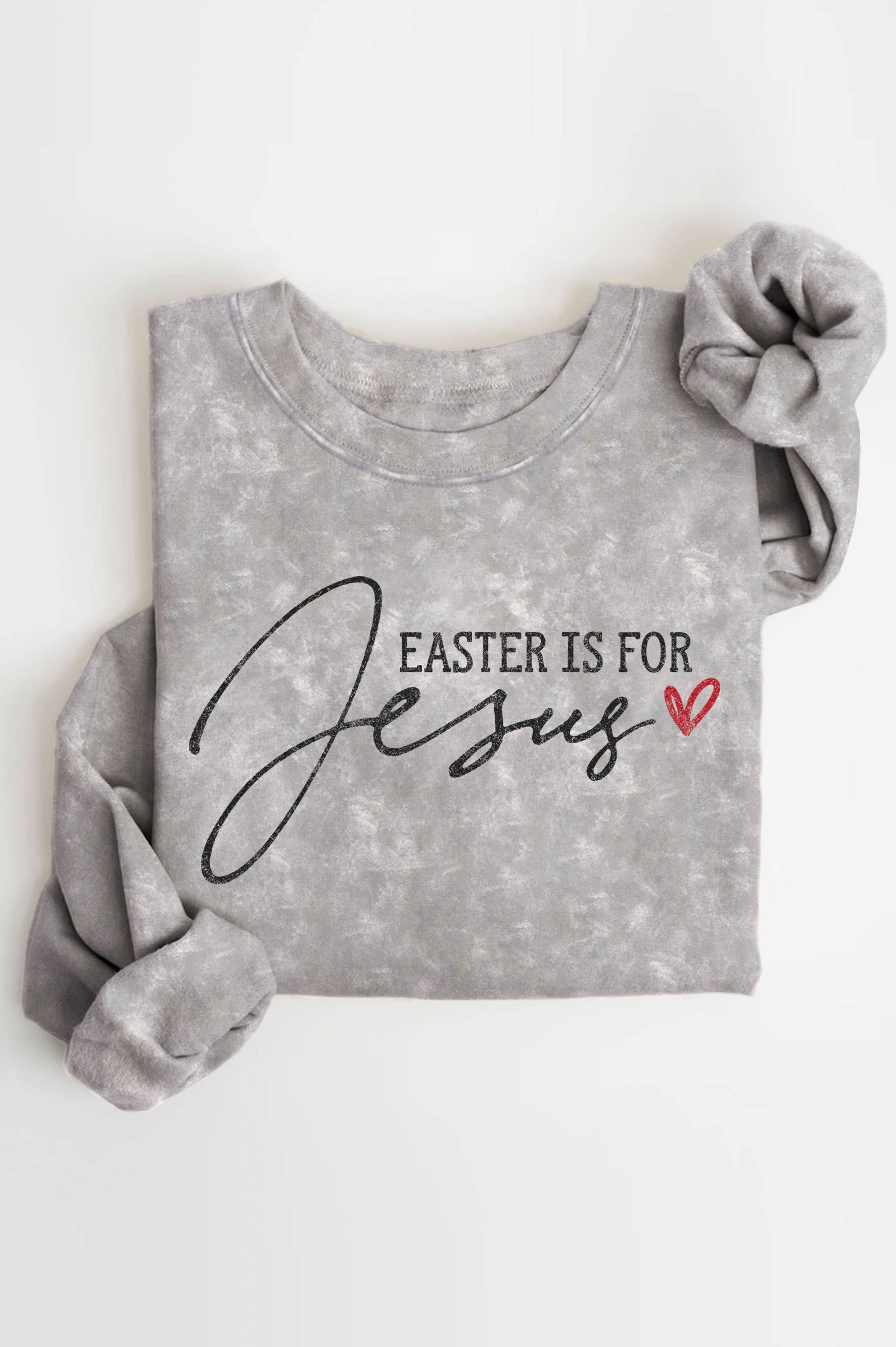 Easter Is For Jesus Mineral Graphic Brushed - Adult & Kids T-Shirts, Sweatshirts & Hoodies apparel design preview 1