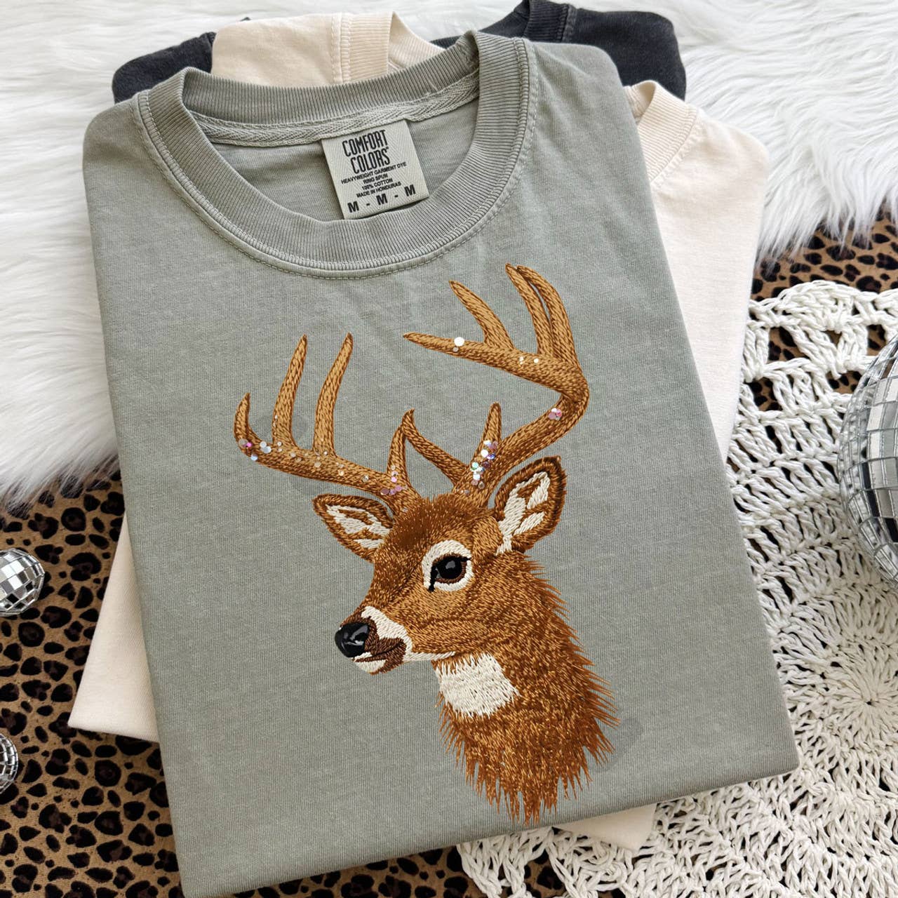 Faux Yarn Deer - Adult & Kids T-Shirts, Sweatshirts & Hoodies apparel design preview 1