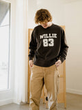 Willie Nelson '83 Smoke Hi-Dive Oversized Crew - Adult & Kids T-Shirts, Sweatshirts & Hoodies apparel design preview 1