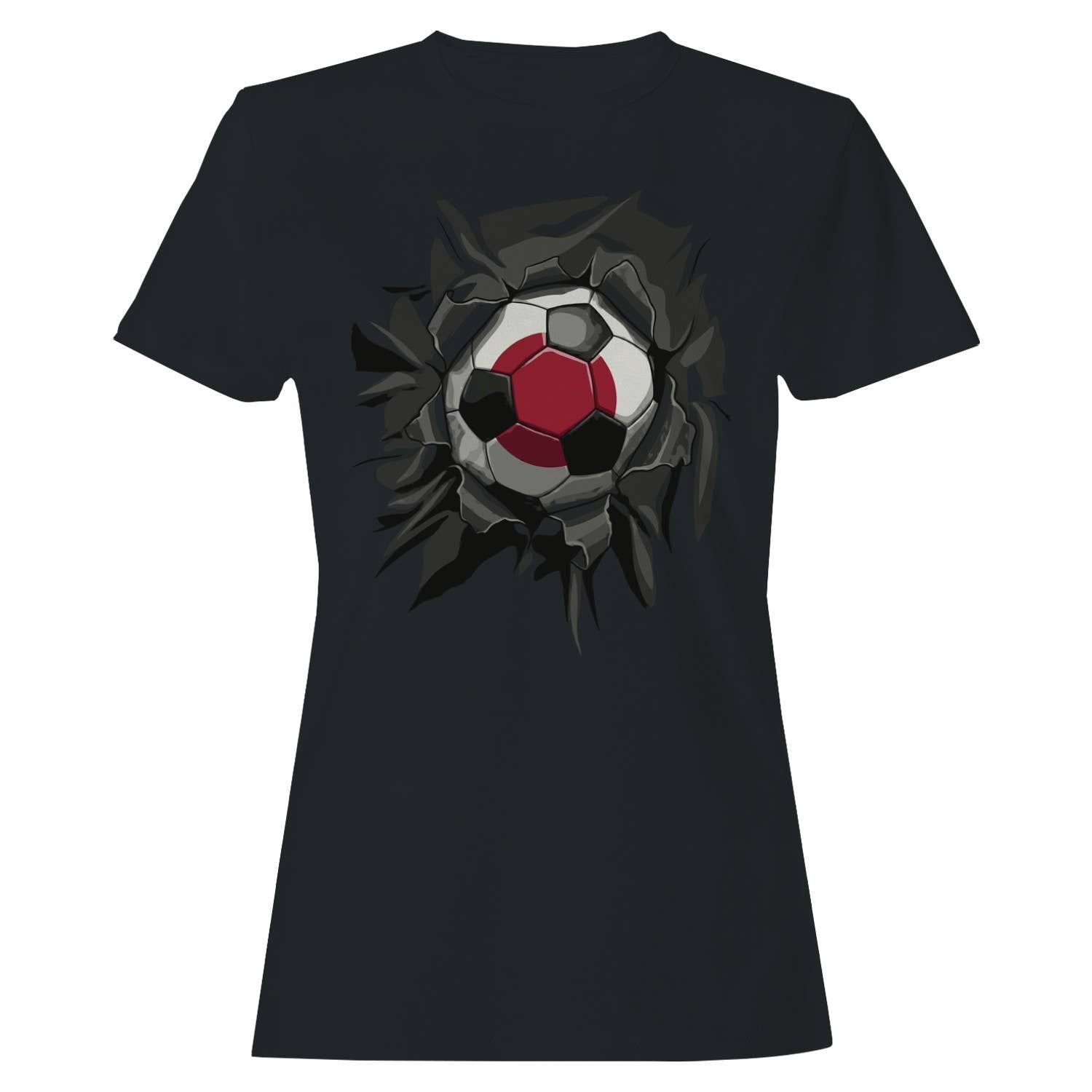 Soccer Breaking Through Women's - Adult & Kids T-Shirts, Sweatshirts & Hoodies apparel design preview 1