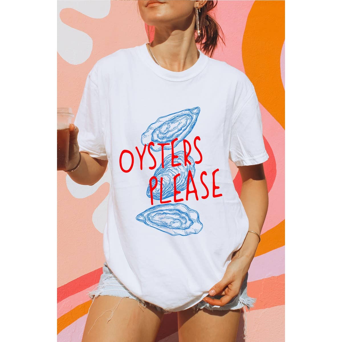 Oyster Please Graphic Oversized - Adult & Kids T-Shirts, Sweatshirts & Hoodies apparel design preview 1