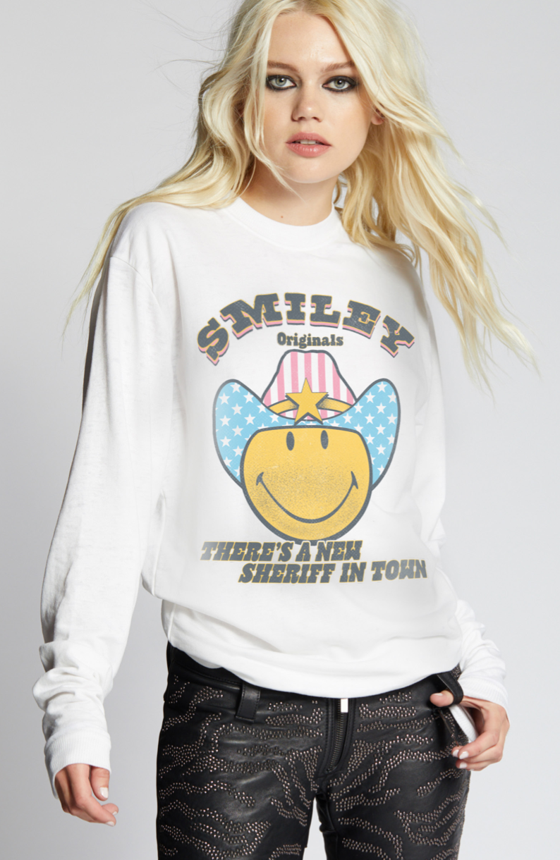 302867 1030 Smiley New Sheriff Fitted - Adult & Kids T-Shirts, Sweatshirts & Hoodies apparel design preview 1